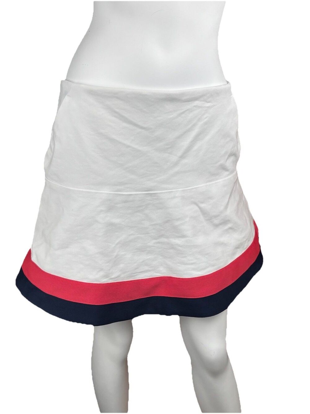 Polo Golf Ralph Lauren Skort Cotton White Red Blue Women’s Size 10